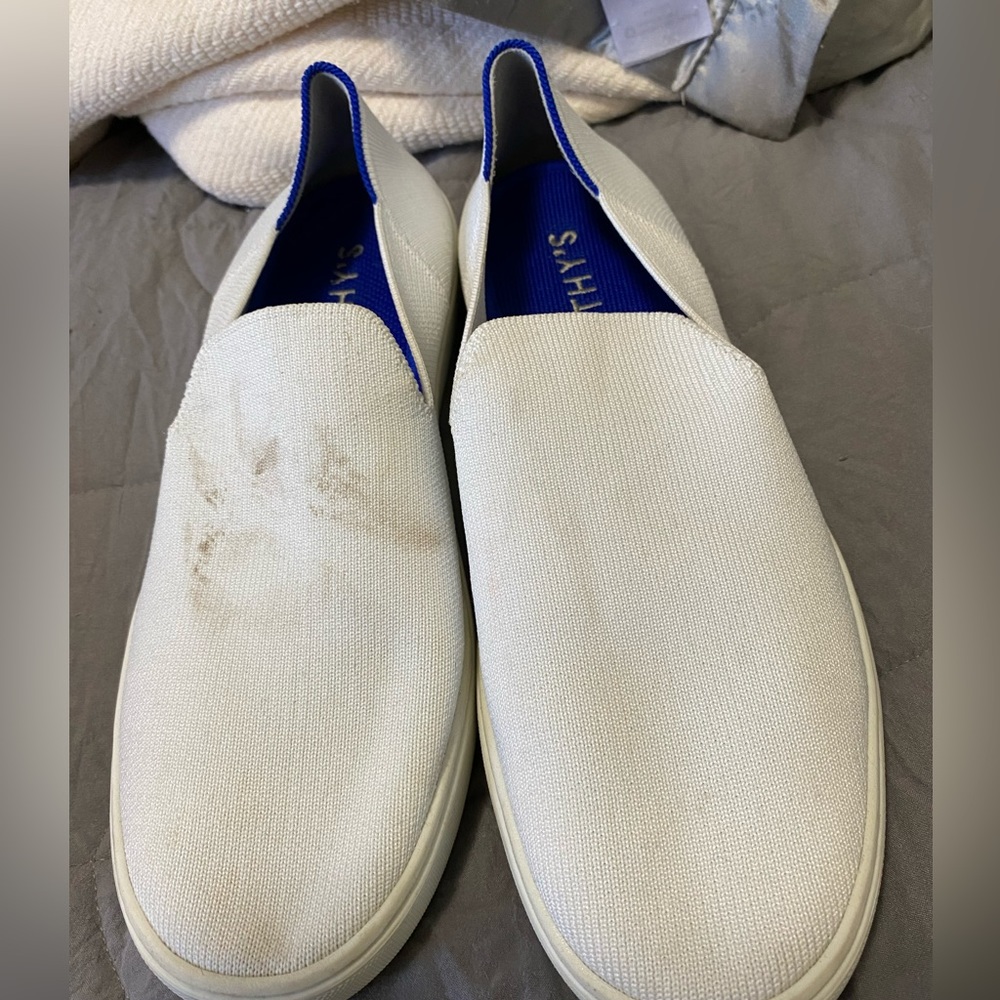 Rothy’s white size 9.5. Like new. Needs washed !